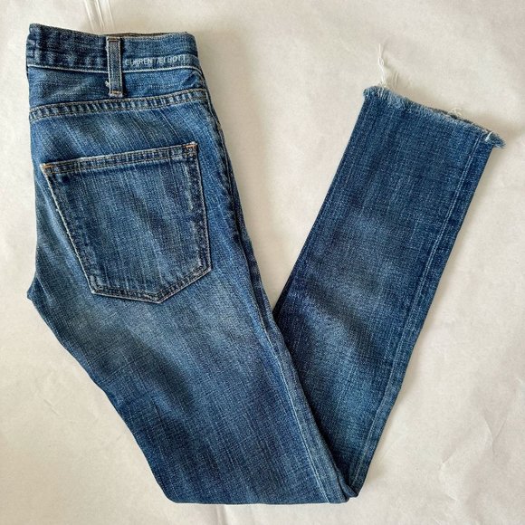 *Current Elliot* THE SKINNY BRASS STUD WASH JEANS* Sz 23 - Picture 1 of 9